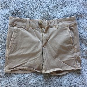 Tan American Eagle midi shorts size 2